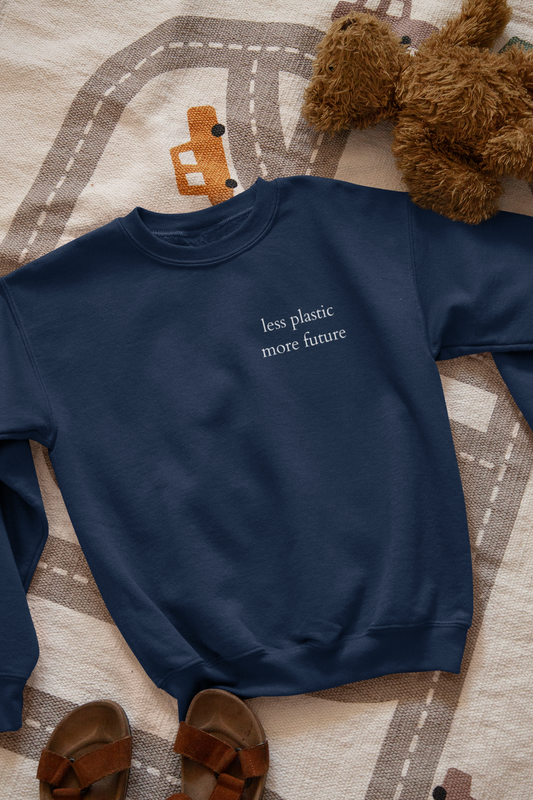 Less Plastic - More Future - Kids Sweatshirt