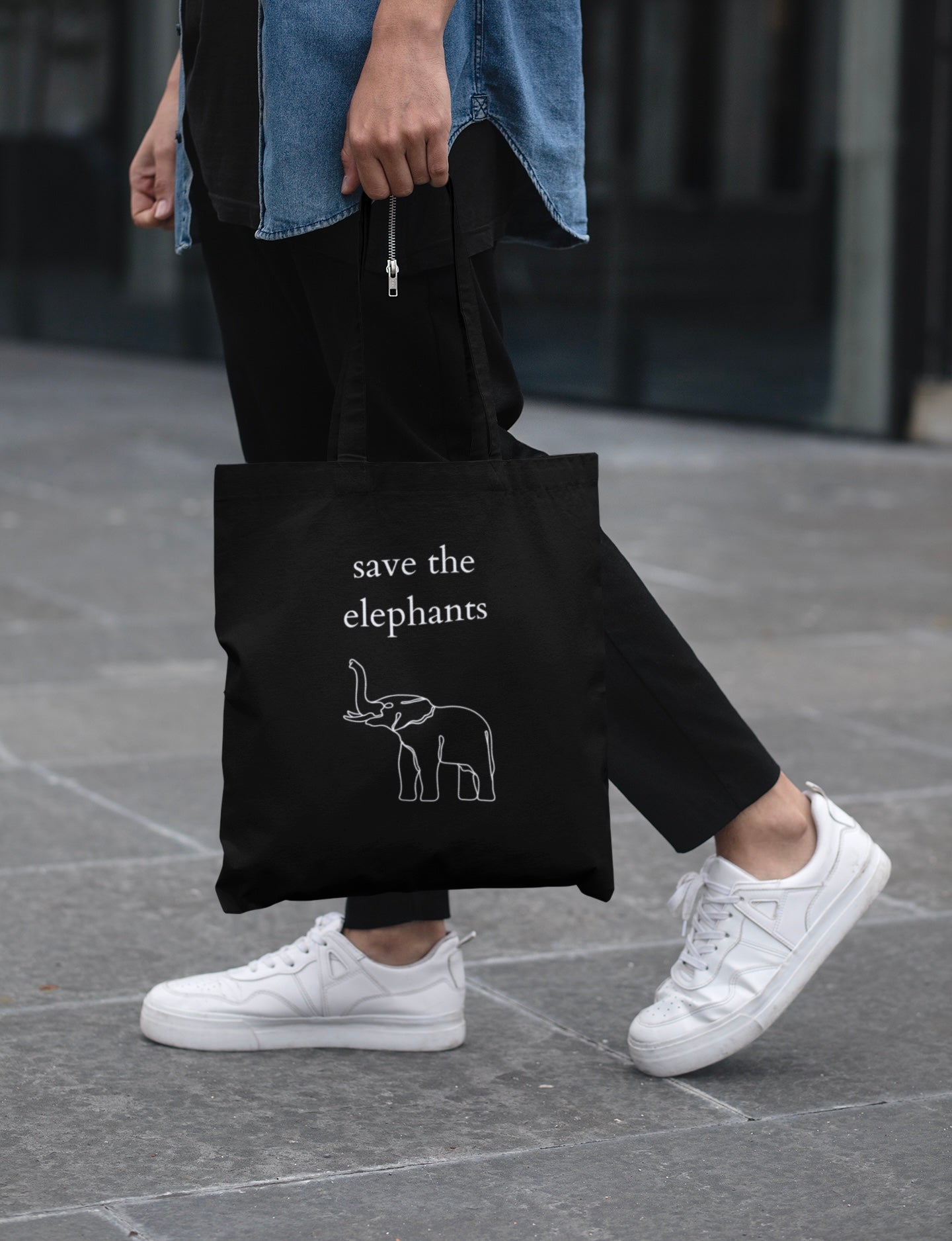 Save the Elephants - Organic Bag