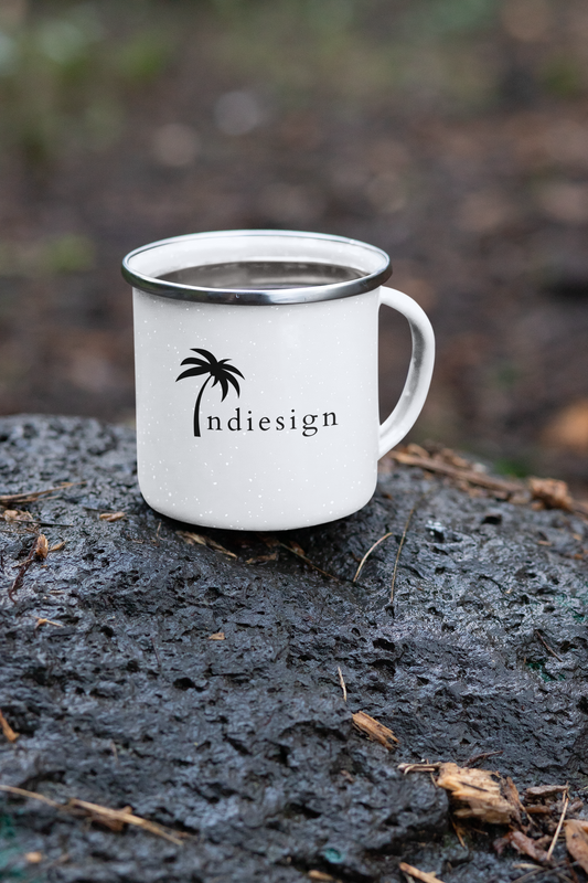 Indiesign Logo - Emaille Tasse