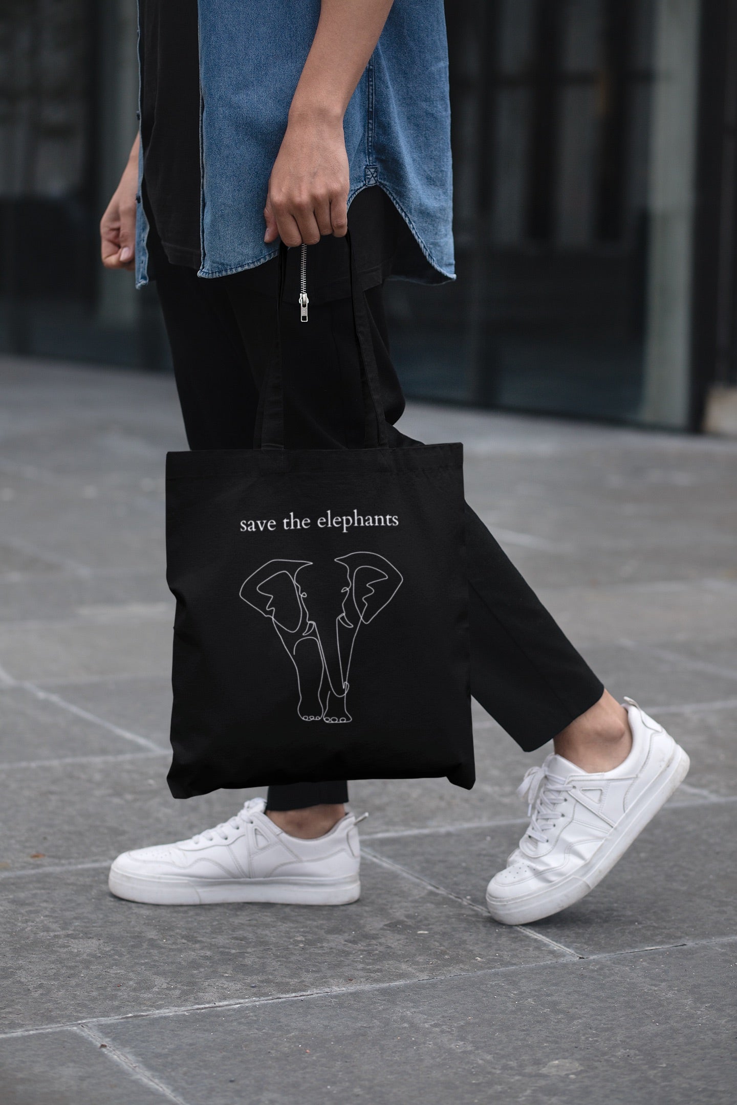 Save the Elephants - Organic Bag