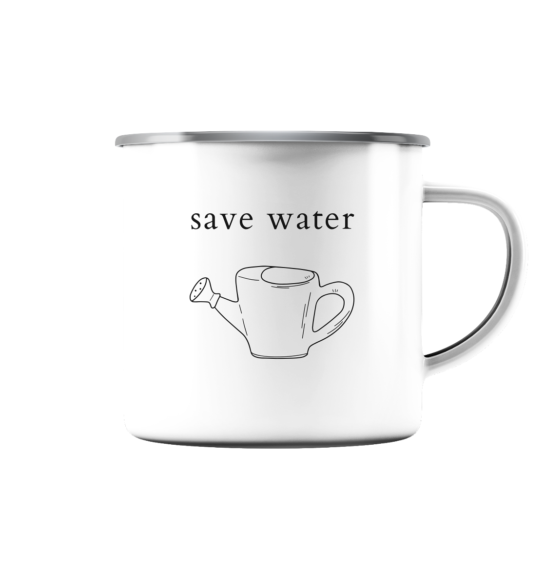 Save Water - Emaille Tasse