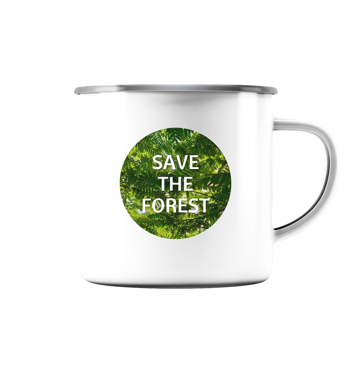 Save the Forest - Emaille Tasse