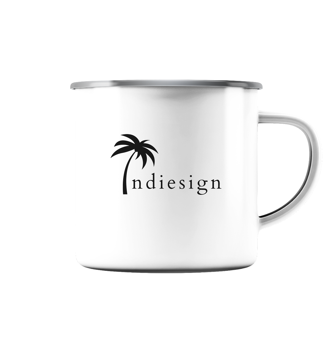 Indiesign Logo - Emaille Tasse