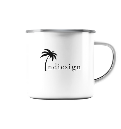 Indiesign Logo - Emaille Tasse