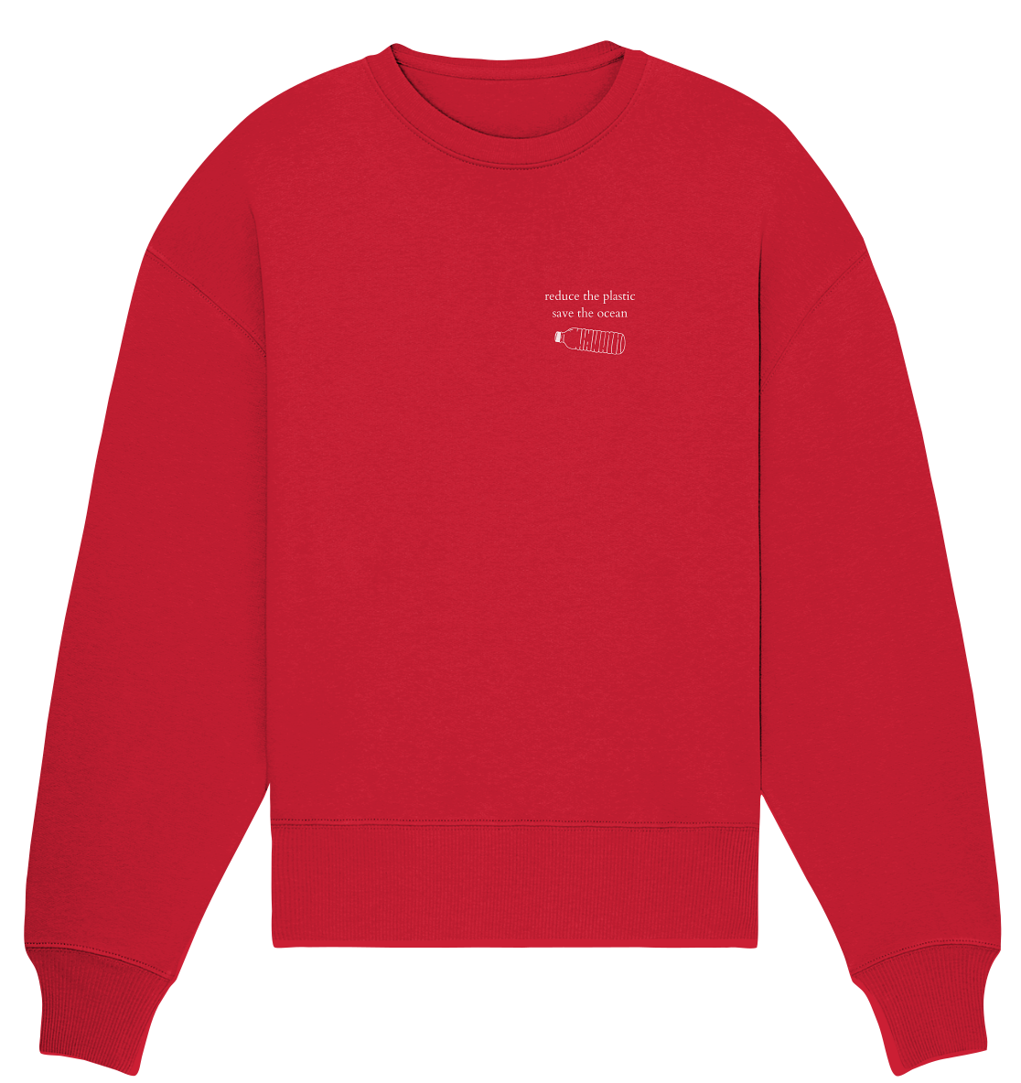 Reduce the Plastic - Save the Ocean - Relaxed Sweatshirt