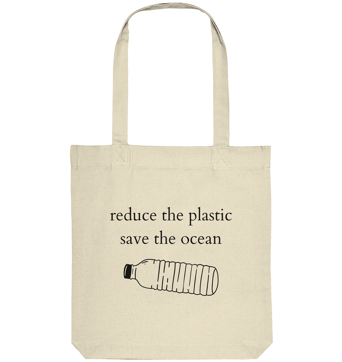 Reduce the Plastic - Save the Ocean - Organic Bag